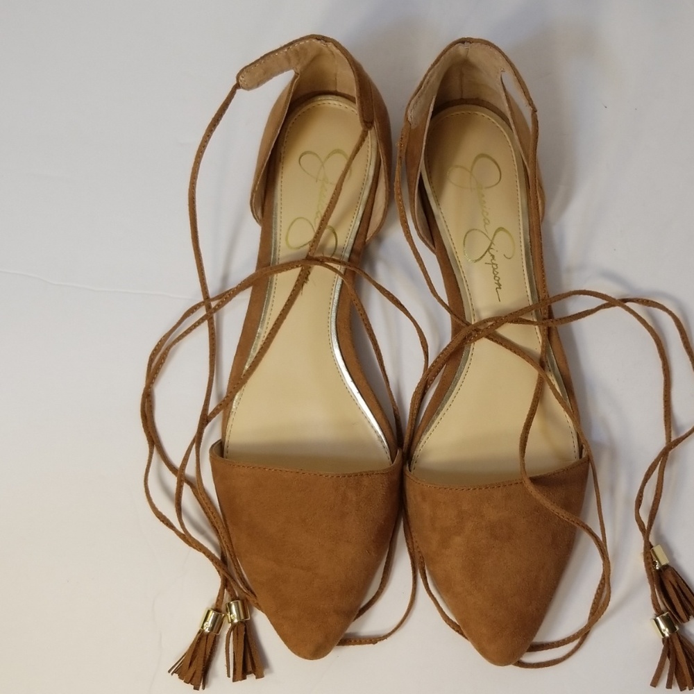 Jessica Simpson Zelssa ankle wrap flats - Picture 8 of 8